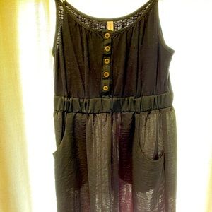Med blk dress cotton top, silky bottom